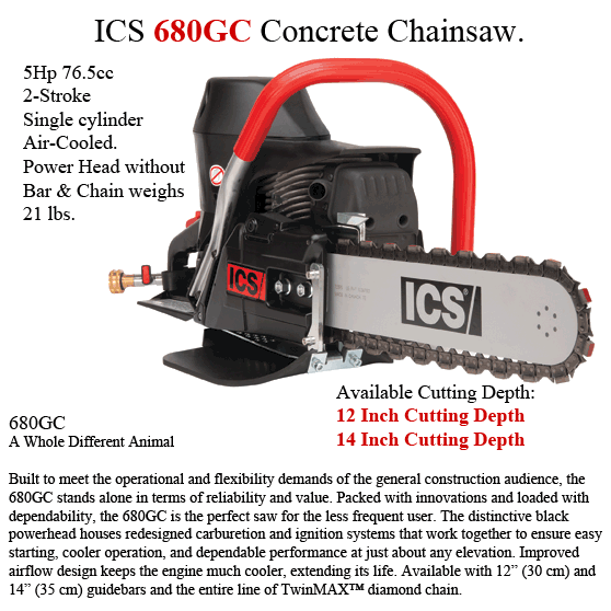 680GC Gas Concrete Chainsaw