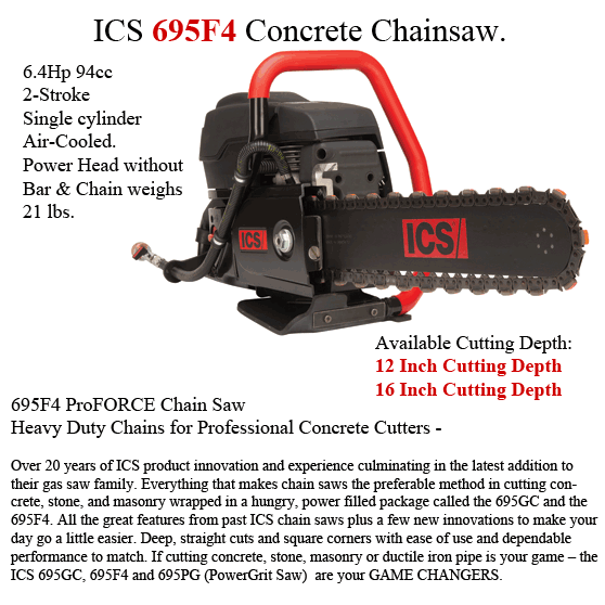 695F4 Gasoline Concrete Chainsaw