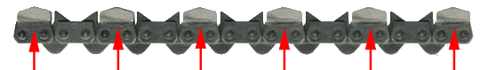 ICS FORCE3 Standard 32 Diamond Chains (P/N 584292) have 32 Diamond Segments.