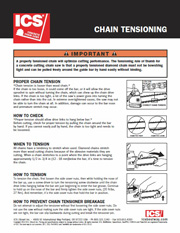 ICS Diamond Chain Tensioning Tip Sheet