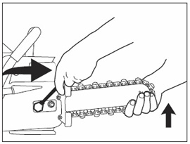Correct Chain Tension Illustration